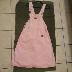 Osh-Kosh B'Gosh Pink Overall Vintage Midi-Dress